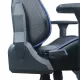 Игровое кресло  "GT Carbon GM-120", две подушки, экокожа, черное/синее, 531930. Фото товара с разных ракурсов.