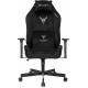 Кресло игровое Knight N1 Fabric черный Light-20 с подголов. крестов. металл. Фото товара с разных ракурсов.
