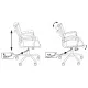 Кресло бюрократ CH-993 Low (Коричневое). Фото товара с разных ракурсов.