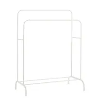 Вешалка для плечиков двухъярусная BOOMHOUSE GR-002 (в1500*ш1100*г550мм), металл, белая, 701437