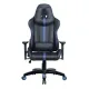 Игровое кресло  "GT Carbon GM-120", две подушки, экокожа, черное/синее, 531930. Фото товара с разных ракурсов.